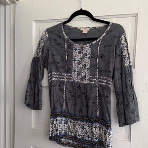 Sundance Boho Floral Patchwork Women's Top